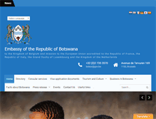 Tablet Screenshot of botswana-brussels.com